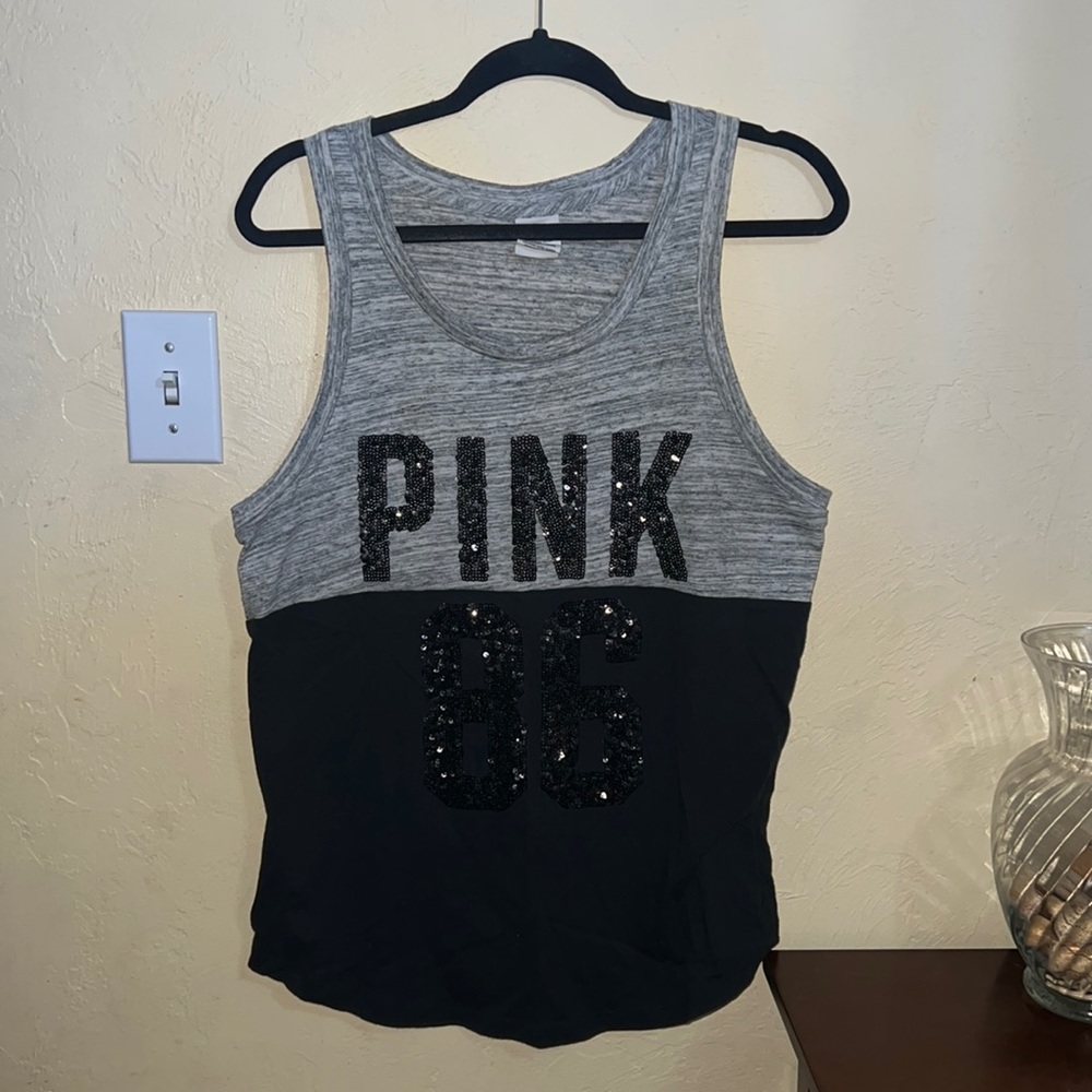 Victoria Secret PINK sequins Tanks top size M
